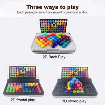 DIY Bal Bijpassende Toy Multifunctionele Montessori Puzzel schaakbord Spel Piramide Kralen Puzzel Speelgoed voor de Ontwikkeling van het Kind Levert