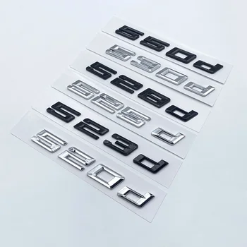 Nieuw Lettertype Nummers Letters 520d 523d 525d 530d 535d 540d ABS Embleem voor de BMW 5-SeriesE39 E60 E61 F10 F11 G30 Kofferbak Logo Sticker