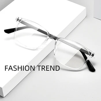 KatKani Fashion Brillen Retro Vierkante TR90 Kunststof Staal-Bril Optische Glazen Frame Voor Mannen En Vrouwen 89103R