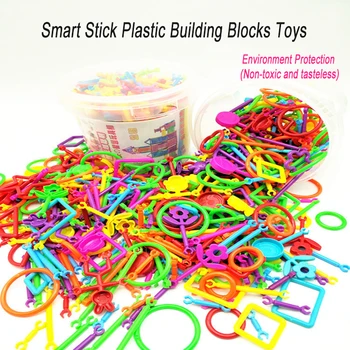 500Pcs Slimme Stick Plastic bouwstenen Speelgoed voor Kinderen DOE-Montage Puzzel Creatieve Intelligentie Magic Sticks Speelgoed voor Kinderen