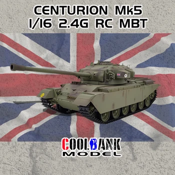 COOLBAK 1/16 Britse Centurion 2.4 g Remote Control Off-road Battle Tank Kunnen Worden Afgestemd Met Henglong 7.0 Model Speelgoed
