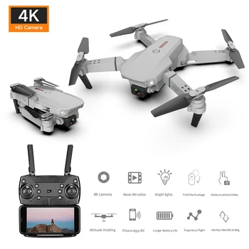 E88 Pro Drone 4K Professionele HD Dual Camera Visuele Positionering RC Quadcopter WiFi FPV Hoogte Houden Opvouwbare Groothoek Vliegtuig