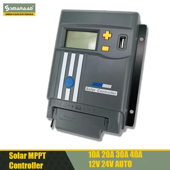 DIDITO MPPT Solar Opladen Met WIFI LCD-Scherm 20A 30A 40A Controller zonnepaneel 12V/24V Accu Regulator Dual USB LifePo4