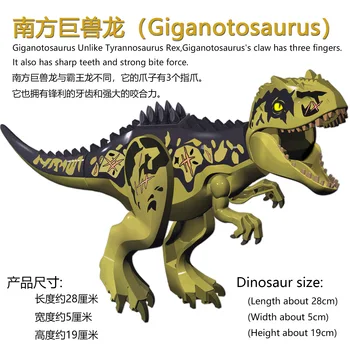 Giganotosaurus Grote Dinosaurus Zuid Gigantische Beest Dragon Wind God Dat Educatief Speelgoed bouwsteen voor Kinderen Cadeau