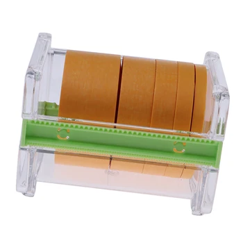 Masking Paper Tape Storage Box met 5 Rollen Model Verf Spuiten Schild Banden