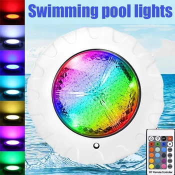 38W Zwembad Lichten IP68 Waterdichte LED Wall-Mounted Onderwater verlichting DC12V Kleur Veranderende RGB-Lamp met Afstandsbediening