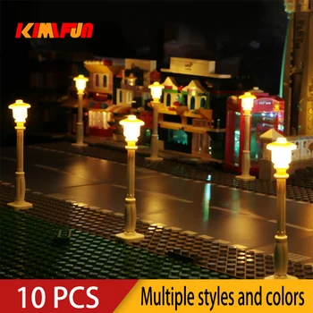 10PCS 0,8 mm Pins RGB LED-bouwstenen USB Lamp DIY Street Light City Elektrische Versieren 1X1 Brick Compatibel met Alle Merken