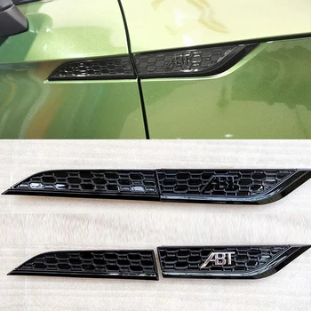 4pcs/veel ABT Fender Sticker ABT zijlichten Sticker Afwerking Voor Audi A5 S5 RS5 ABT 2017-2020 Audi Auto de Deur Ontluchter Sticker ABS