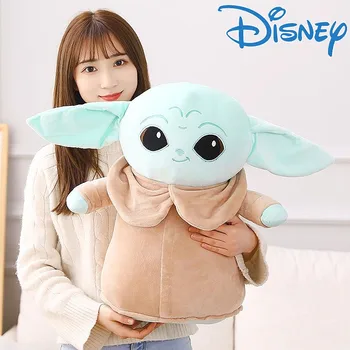 Disney Star Wars Yoda Pluche Speelgoed Grogu Mandalorian Figuur Yoda Baby Model Poppen Gevuld Cartoon Yoda Kussen Speelgoed Kerstmis Cadeau Voor Kind