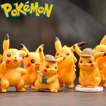 TAKARA TOMY Pokemon Pikachu Actie Figuren Pop Anime Cartoon Pikachu Cijfers Originele Collectie Model Kinderen Speelgoed Geschenken