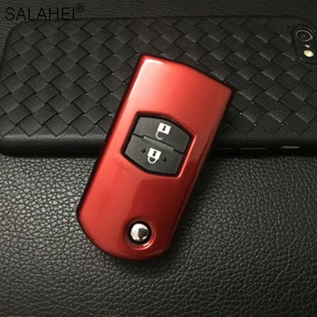 Hoge kwaliteit ABS Sleutel Houder Auto Sleutel Cover Case Voor de Mazda 2 3 5 6 CX7 CX9 RX8 MX5 Demio MPV 2 Toets Remote Nieuwe Auto Flip Key Case
