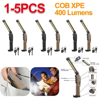 Het vouwen van COB XPE LED Licht Werk Handheld Zaklamp 7 Versnelling Inspectie Licht Oplaadbare Magneet Nood voor Outdoor Auto Reparatie