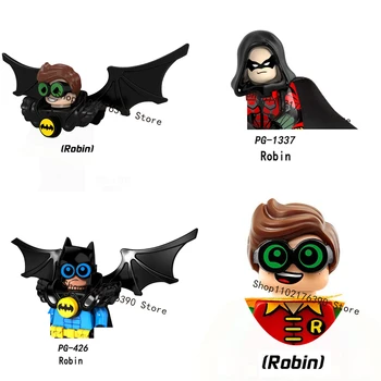 Superheld Robin bouwstenen Bakstenen ABS Kinderen Speelgoed Action Figures Kerst Cadeau
