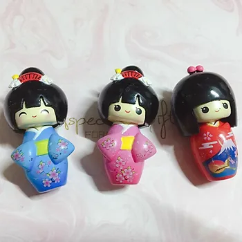5cm Japanse sukuri Kokeshi meisje actie figuur pop hard pvc kids collectie kimono model speelgoed