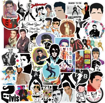 10/30/50st Legende Rock Zanger Elvis Presley Graffiti, Stickers Gek Fans Waterdichte Skateboard Reis Koffer, Laptop, Telefoon