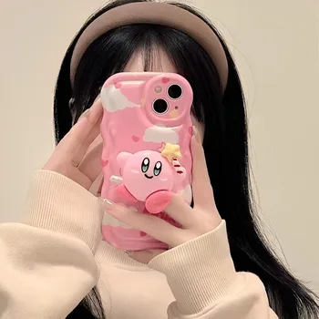Nieuwe Anime is Kawaii Kirby IPhone 14Promax Geval Meisje Cartoon Schattige Anti Drop het Beschermende Geval van TPU voor IPhone13 12mini Xs Xsmax Xr Cadeau