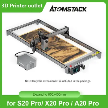 ATOMSTACK X20 Pro Gravure Y-as Extension Kit uit te Breiden naar 850x400mm Geschikt voor S20 Pro/ A20 Pro graveermachine