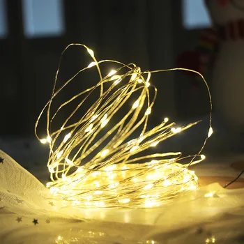 2022 Kerst LED Lichtjes-USB/Accu Festoen Lichte Woonkamer Slaapkamer Tuin Licht String Vakantie Decoratie