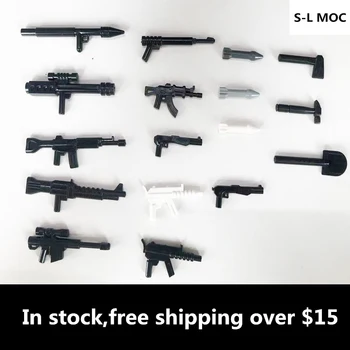 Kleine Man Shotgun Armen Wapen Pistool, Blaster Bakstenen Collecties Bulk Modulaire GBC Speelgoed Voor Technische MOC 1Pcs Verkoop Gebouwen Blokken