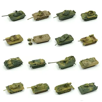 1pcs 1:72 4D Monteren Kunststof Tank Kits Wereldoorlog II Model Puzzel Monteren van Militaire Zand Tabel Speelgoed Voor Kinderen