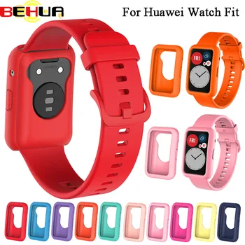 BEHUA Bescherming van het Scherm Horloge Case Voor Huawei Horloge Past Zachte Ultra-Dunne Tpu Clear Protector Cover huidbeplating Bumper Cases