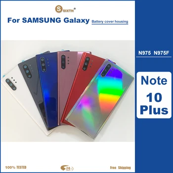 Achterkant Glas Vervangen Voor Samsung Galaxy Note10Plus N975 SM-N975F Batterij Cover achterklep Waterdichte Shell