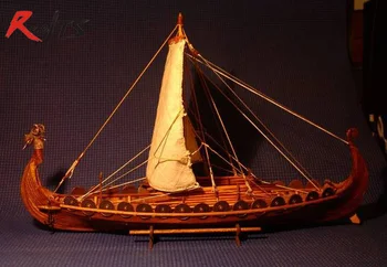 RealTS Klassieke houten schaal zeilboot van hout schaal schip 1/50 Viking schepen schaal montage model schip bouwpakket schaal boot