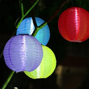 Waterdichte LED Solar Lamp Lantaarn Opknoping Licht voor Buiten Werf Festival Feest Tuin Lamp Decoratie Ornament