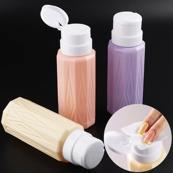 300ml Lege Pomp Dispenser Aceton Druk Fles Nagel Ontvetter Container Nagellak Remover Hervulbare Make-up Flessen GLA11