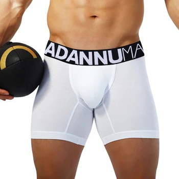 2022 Nieuwe Man Ondergoed Lange Boxers Voor Mannen Sexy Mannen Onderbroeken Boxershort Katoen Comfortabele U Convexe Zakjes Cuecas Man Slipje