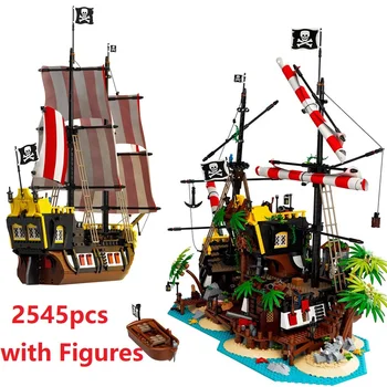 2545 STUKS Piraten van Barracuda Bay bouwstenen Bakstenen Compatibel 21322 698998 Kind van de Verjaardag Giften van Kerstmis IN VOORRAAD