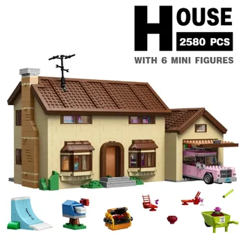 De nieuwe Film van De Serie Simpson Kwik-E-Mart House Model Streetview Gebouw 71006 Blokken Stenen Speelgoed Kid Kerst Giften van de verjaardag