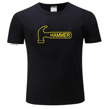 Mannen o-hals t-shirt fashion merk t-shirt zwart nieuw Logo Vintage T-Shirt Hamer Mannen casual T-shirt Golfer euro maat