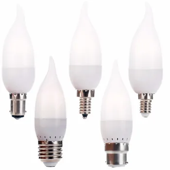 3W LED-Lamp Lamp E12 E26 E27 E14 B22 B15 Vlam Kandelaar Kaars 2835 SMD AC 220V, 110V Led Maïs Licht Home Decor