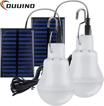 LED Solar Lamp Licht Waterdichte Openlucht 5V USB Opgeladen Hangen Nood Zonlicht Aangedreven Draagbare Lamp Krachtige Binnen-Huis