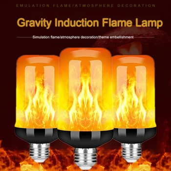 E27 B22 LED Flame Lampen 4 Modi Partij LED Flame Effect Licht Simulatie Vuur Brandt Lamp Festival Tuin Decor Lamp
