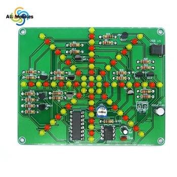 Elektronische DIY Kit Flash Licht Kits 73 Led ' s Rood Geel Dual-Kleur Knippert Solderen Board PCB Circuit Training Suite