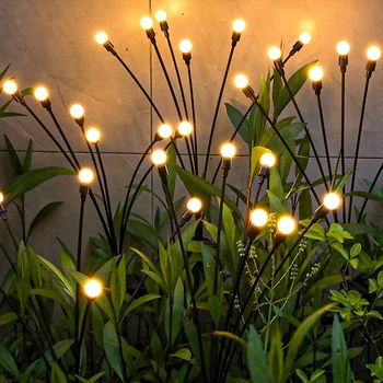 Solar LED String Lichtjes Pad Gazon Landschap Firefly Lamp Outdoor Nieuwe Jaar Kerst Terras in de Tuin Garland Straat Decoratie