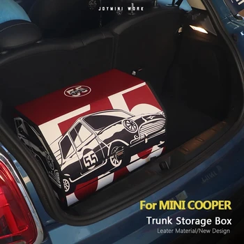 Lederen Auto-Opslag Trunk Organizer Vak Voor Mini Cooper R50 R52 R53 F55 F56 F54 F60 R55 R56 R60 R61 R57 R58 F54