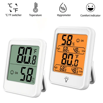 LCD Digitale Thermometer, Hygrometer Overdekt Kamer Elektronische Temperatuur Vochtigheid Meter Gauge Sensor van het weerstation Voor Thuis