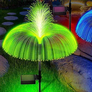 Zonne-Pad Lights Outdoor Tuin Kwallen Decor Lawn Lights Solar Power Waterdichte Werf Loopbrug Patio Decor Van Bloemen Lamp