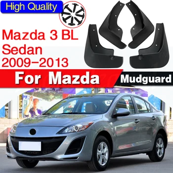 4 stuks Gegoten Auto spatlappen Voor Mazda 3 BL Axela Sedan 2009-2013 Splash Bewakers slikranden Spatborden Protector Cover 2010 2011 2012