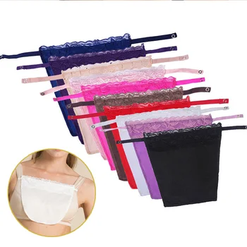 Vrouwen Quick Easy Clip-on Lace Mock-Hemd Bh Invoegen Verpakt Borst Overlay achterwand Voor Vrouwen Laag Uitgesneden Kleding Tube Tops