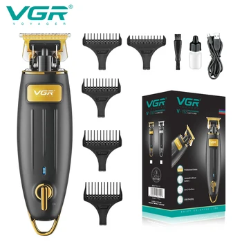 VGR Tondeuse Oplaadbaar Hair Trimmer Draadloze Haar snijmachine Kaal Hoofd Kapsel Elektrische 0mm maaimes en V-192