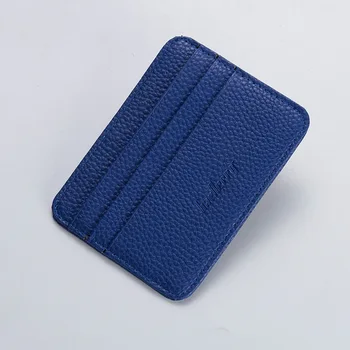 Fashion Slanke Minimalistische PU Wallet Leren Credit Card Houder Korte Tas Lederen ID Houder Candy Kleur Bank Multi Card Slot
