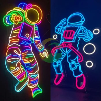 Astronaut Neon Verlichting-Aangepaste Neon Verlichting-Anime Neon Verlichting-Activiteit Decoratie-LED-Logo-Kamer Decoratie