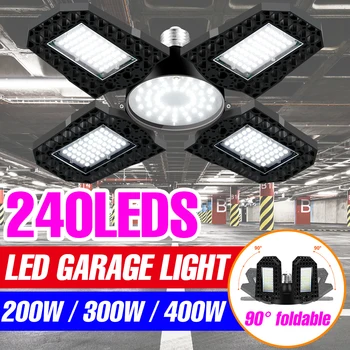 UFO-Garage Licht E27 Lamp E26 Vervormbare Bollen 220V Hoge Baai Licht van het Plafond LED Lampara Industriële Verlichting 200W 300W 400W