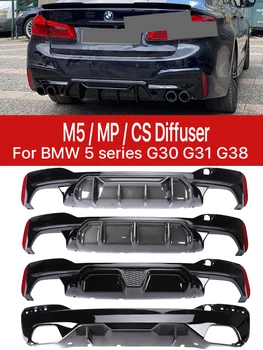 M5 Prestaties Concurrentie CS-Style achterbumper Diffuser M Sport Diffusor Voor de BMW 5-Serie G30 G31 G38 2018-2022 530i 540i