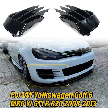 Voorste Mistlampen Voorbumper Grille Wenkbrauw Ooglid Wind Mes Frame Cover Trim Accessoires Voor VW Volkswagen Golf 6 MK6 VI GTI-R R20