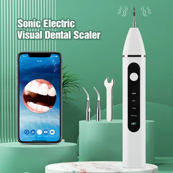 Smart WIFI Visuele Tandheelkundige Tandsteen Eliminator Sonic Tanden Scaler voor de Tanden Reinigen van Dental Whitening Plaque Remover Tartaro Remover